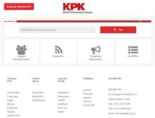 Tablet Screenshot of kpk-om-system.kpk.go.id